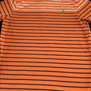 Polo by Ralph Lauren Orange and Navy Striped Tee